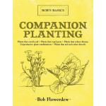 Yellow book cover titled "Companion Planting" with plant drawings