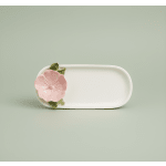 Mudpie Pink Flower Everything Plate