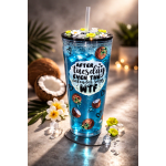 Beach themed 24oz Tumbler