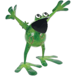 Speedy Frog Garden Sculpture