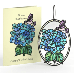 Happy Mother's Day Hydrangeas Suncatcher Card