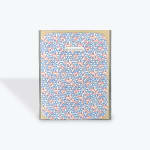 Patterned greeting card with "HELLO TINY BABY!" text