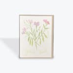 Greeting card with pink flowers and the words "You're Sweet"