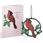 Sign of Love Cardinal Suncatcher Card