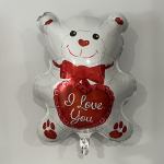 20" I Love You Bear Mylar