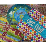 Baby shower balloons with "Baby Boy" and "Get Well" text