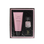 Victoria's Secret Bombshell lotion and perfume gift set in pink packaging