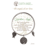 Guardian angel bracelet card with silver charms and wings