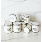 Peony + Sea Salt, Farm + Sea Candle