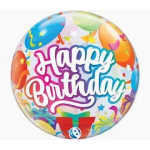 Colorful birthday balloon with "Happy Birthday" text
