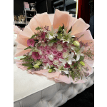 Colorful Border of 35 Roses