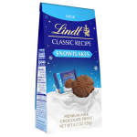 Box of Lindt milk chocolate snowflake pieces