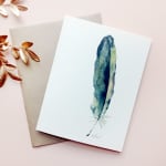 Elegant Feather BLANK Card
