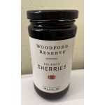 Black jar of Woodford Reserve Bourbon Cherries
