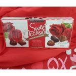 Box of Sweet Occasion chocolates with red rose graphics