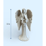 Small angel figurine with outstretched wings on a pedestal base