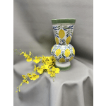 Hand-Painted Lemon Vase.12" H x 6 1/4" Dia