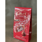 Red Lindt Lindor milk chocolate truffles box
