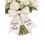 Personalized prom ribbon