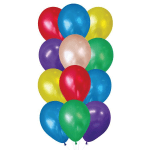 Cluster of colorful balloons on a white background