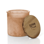 Eleven Point Tipsy River Rock Candle in Blush