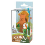 Boxed cork bottle stopper with a fox design