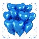 Blue Heart Balloons