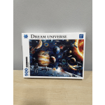 A 500-piece Dream Universe puzzle box with a space scene
