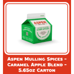 Green carton of Aspen mulled cider spices