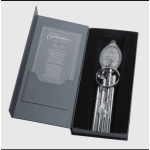 Silver memorial wind chime in a presentation box