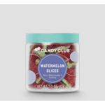 Jar of watermelon slice gummy candy with a teal lid