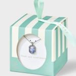 Silver Plated Shaker Pendant Necklace - A New Day Silver/Blue