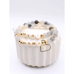 Mama & Mini matching bracelet- Gray