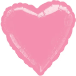 Pink heart-shaped foil balloon