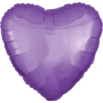 Purple heart-shaped foil balloon