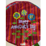 Happy Assistant Mylar Ballon ( Red )