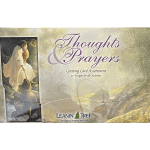 Greeting card assortment box with a religious illustration and purple title text