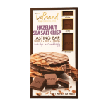 Box of hazelnut sea salt crisp chocolate bars