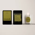 Three sage-scented candles in black and clear containers