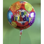 Colorful birthday balloon with "Happy Birthday" text