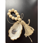 Oyster Shell Tassel Ornament