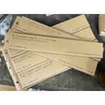 Stack of P.F. Candle Co. incense boxes labeled Teakwood & Tobacco