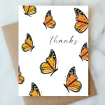 Butterfly Thanks Greeting Card