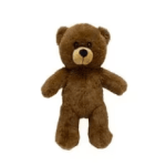 Brown teddy bear plush toy on a white background