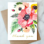 Bouquet Thank You Greeting Card
