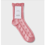 Women's Textured Hearts Valentine's Day Socks