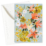 Floral greeting card with painted flowers and the words "I'm so proud of you"