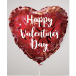 Heart-shaped red balloon with "Happy Valentine's Day" text