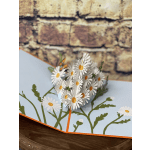 Pop-up card with white daisies and orange centers