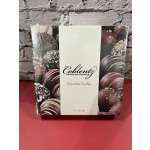 Box of Swiss style truffles wrapped in plastic